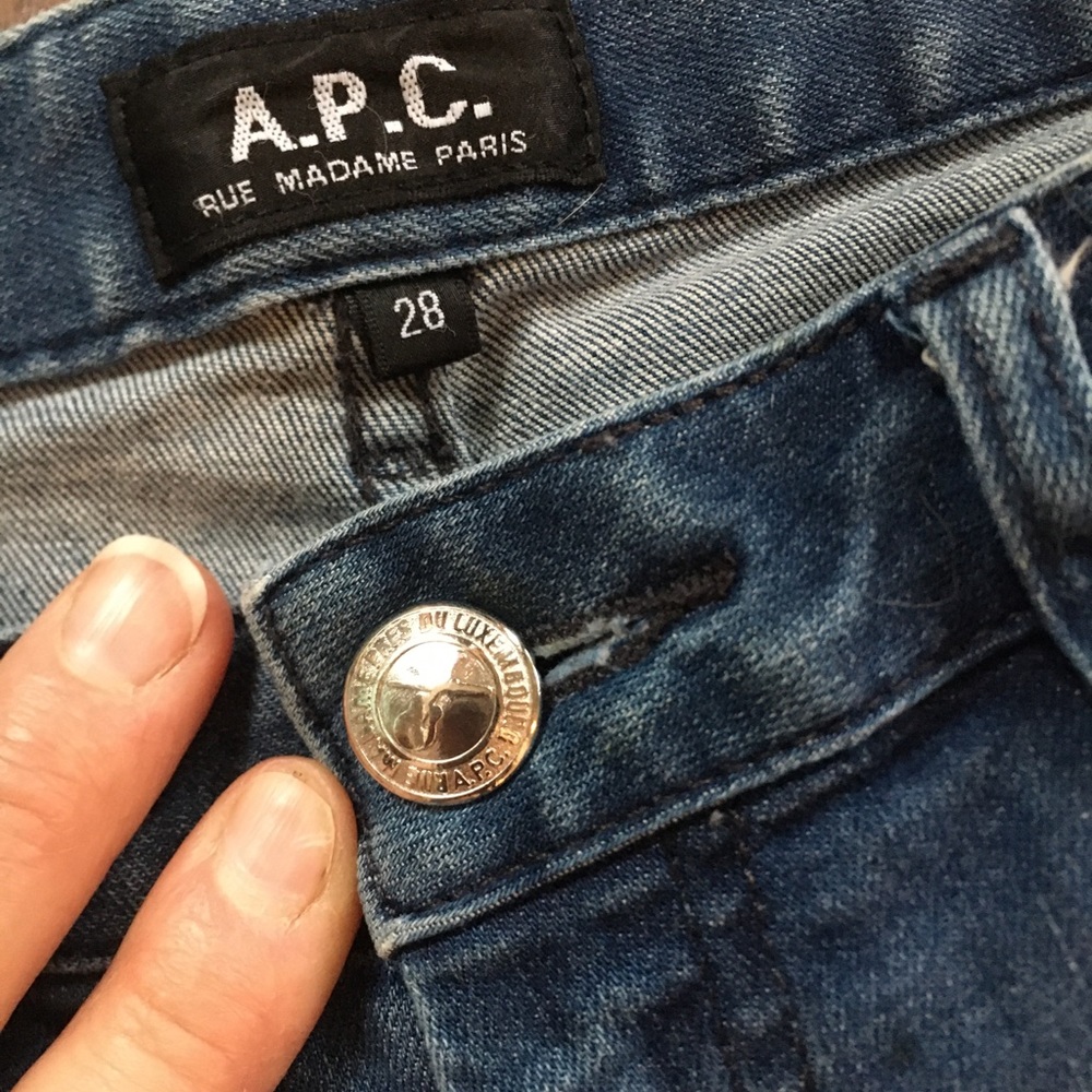 APC Paris Jeans Raw Hem
